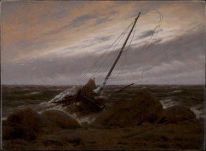 Na de storm, 1817 door Caspar David Friedrich