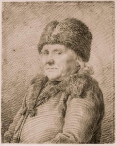 Portret van de vader Adolph Gottlieb Friedrich door Caspar David Friedrich