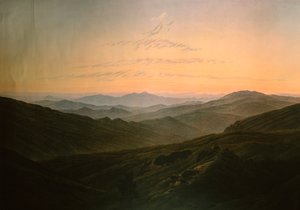 Dageraad, door Caspar David Friedrich (1774-1840)