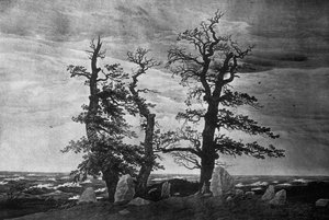 Dolmen aan zee door Caspar David Friedrich