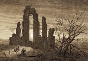 Winter, Nacht, ouderdom en dood (uit de cyclus van de uren van de dag en de leeftijden van de mens) door Caspar David Friedrich
