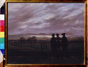 De Russische dichters Vassili Joukovski, Ivan Tourgueniev en Alexandre Ivan Tourgueniev
