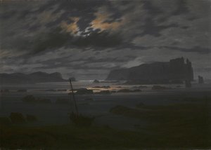 Noordelijke Zee in het Maanlicht door Caspar David Friedrich