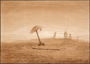 Landschap met graven