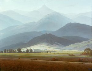 Reuzengebergte landschap door Caspar David Friedrich