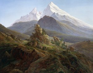De Watzmann door Caspar David Friedrich