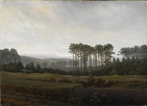 De tijden van de dag: De middag, 1821-1822 door Caspar David Friedrich