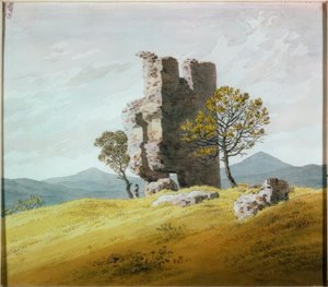 Torenruïne door Caspar David Friedrich