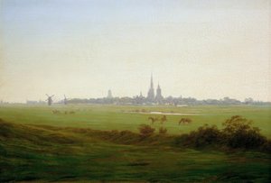 Weiden bij Greifswald door Caspar David Friedrich