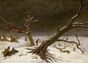 Winterlandschap door Caspar David Friedrich
