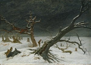 Winterlandschap door Caspar David Friedrich