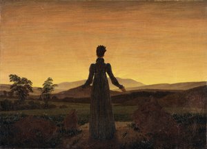 Vrouw voor de Opkomende Zon, ca 1818 door Caspar David Friedrich