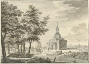 Gezicht op de nieuw gebouwde Muiderpoort, 1771