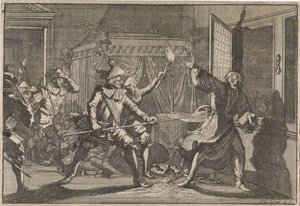 Albrecht von Wallenstein, hertog van Friedland, wordt vermoord door zijn eigen soldaten, 1634