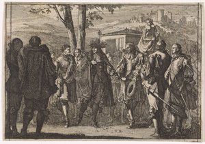 Koning Karel I van Engeland wordt door de Engelse soldaten gevangengenomen, 1647