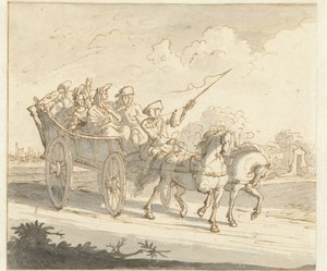 De boerenwagen door Caspar Luyken