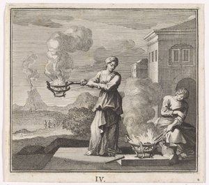Embleem: vuur door Caspar Luyken