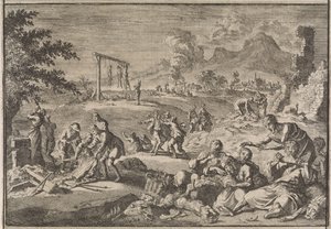De hongersnood in Duitsland door Caspar Luyken