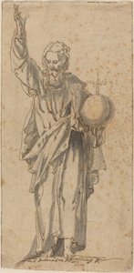 Christus als Salvator Mundi door Caspar Meneller