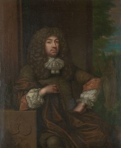 Portret van Jan Boudaen Courten (1635-1716), heer van St. Laurens, Schellach en Popkensburg, Rechter en Schepen van Middelburg door Caspar Netscher (copy after)