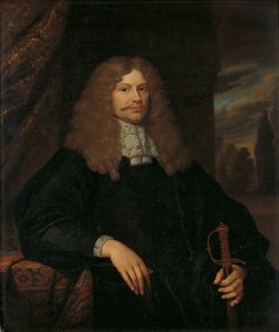 Portret van Cornelis Backer (1633-81), raadslid, schepen en kolonel van de Amsterdamse schutterij door Caspar Netscher