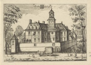 Het huis Plettenburg te Jutphaas door Caspar Specht