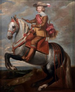 Ruiterportret van Kardinaal-Infant Ferdinand van Oostenrijk door Caspar de Crayer