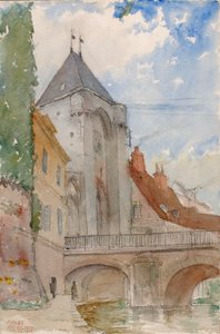 Brug bij Moret, Frankrijk door Cass Gilbert