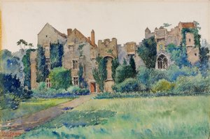 Compton Castle, Devonshire, Engeland, 1928