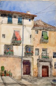 Oud huis in Segovia, Spanje door Cass Gilbert