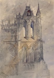 Zuidwest Toren, Kathedraal van Amiens, 1880 door Cass Gilbert
