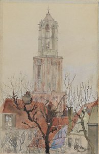 Toren van de kathedraal van Utrecht, Nederland door Cass Gilbert