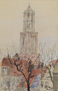 Toren van de Kathedraal van Utrecht, Nederland, 1898. door Cass Gilbert