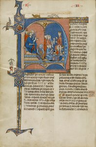 Pagina uit een manuscript van het Vidal Mayor manuscript door Vidal Canellas, gekopieerd door Michael Lupi de Candiu, c.1290-1310