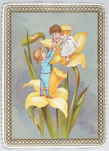 Valentijn, 1875-1880 door Catherine Greenaway