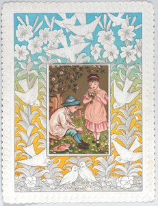 Valentine, 1876 door Catherine Greenaway