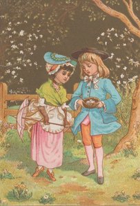 Valentine, ca. 1880 door Catherine Greenaway