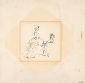Vrouw en Kind, 1883 door Catherine Greenaway