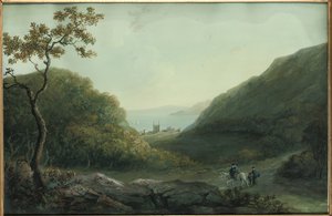 Penrhyn Kasteel, nabij Bangor, Gwynedd, Noord-Wales, voor 1820 door Catherine Maria Bury