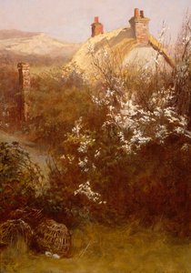Een huisje in St. Quen, Jersey door Catherine Ouless