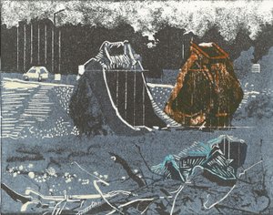 Prime Property, 2014 (Linosnede en ets)