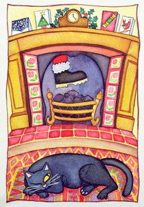 Santa Komt Door de Schoorsteen door Cathy Baxter