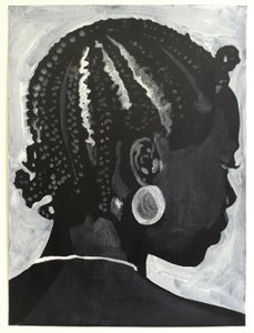 Belladonna: Koroba, 2014 (olieverf  acryl op papier) door Cathy Lomax