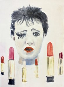 Bit Sweet, 2023 (olieverf op papier door Cathy Lomax