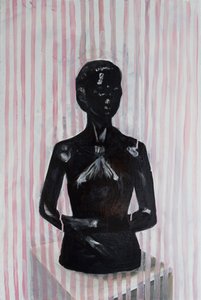 Zwarte Venus, 2014-15 (olieverf op linnen) door Cathy Lomax