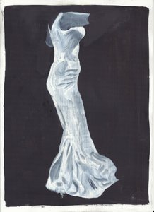 Elsie, 2012 (olieverf  acryl op papier) door Cathy Lomax