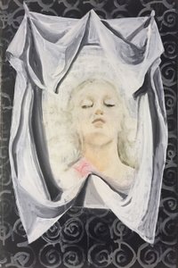 Lara Veronica, 2014-16 (olieverf op linnen) door Cathy Lomax