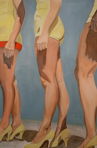 Benen, 2007 (olieverf op doek) door Cathy Lomax