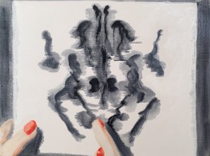 Rorsharch tekening, 2017 (olieverf op papier)