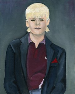 Skinhead Girl, 2005 (olieverf op board)